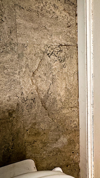 Water Damage-6 - Water damage at fdn in bath