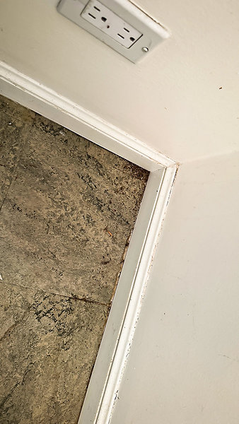 Water Damage-7 - Water damage at fdn in bath
