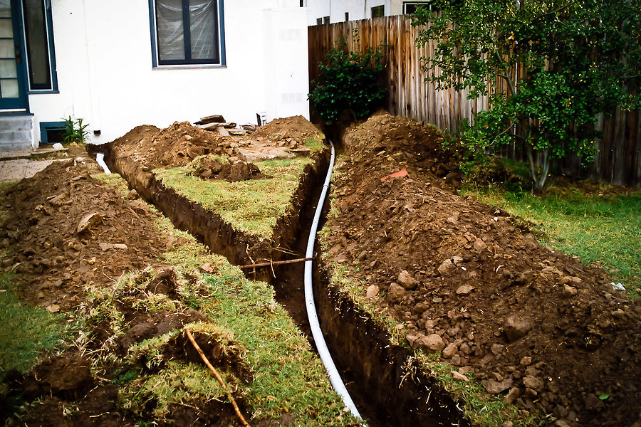 Trenching My Drains + Sump Pump